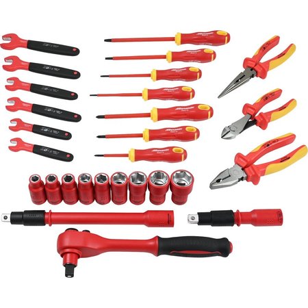 Tools 28 Piece Socket & Wrench Set, 1000V Insulated -  DYNAMIC, D113000